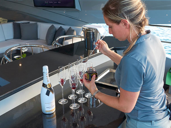 Superyacht stewardess